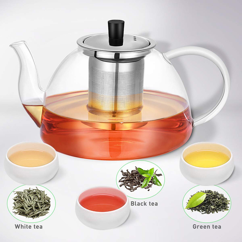 High quality cheap price blooming tea loose leaf tea pot with infuser