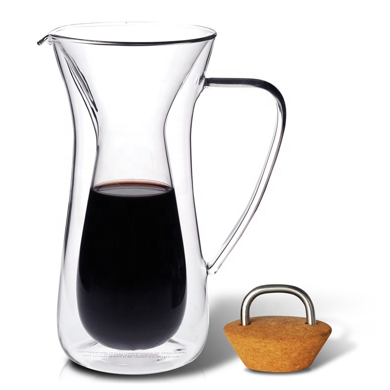 Unique Classic Borosilicate Glass Coffee Pot 800ML Pour Over Brew Coffee Maker coffee kit