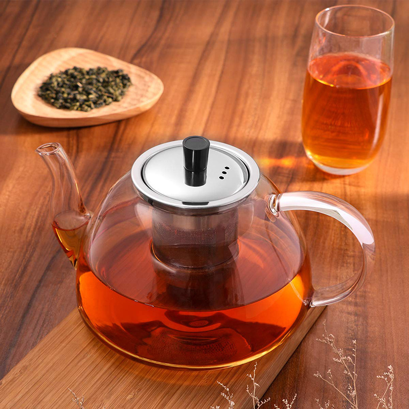 High quality cheap price blooming tea loose leaf tea pot with infuser