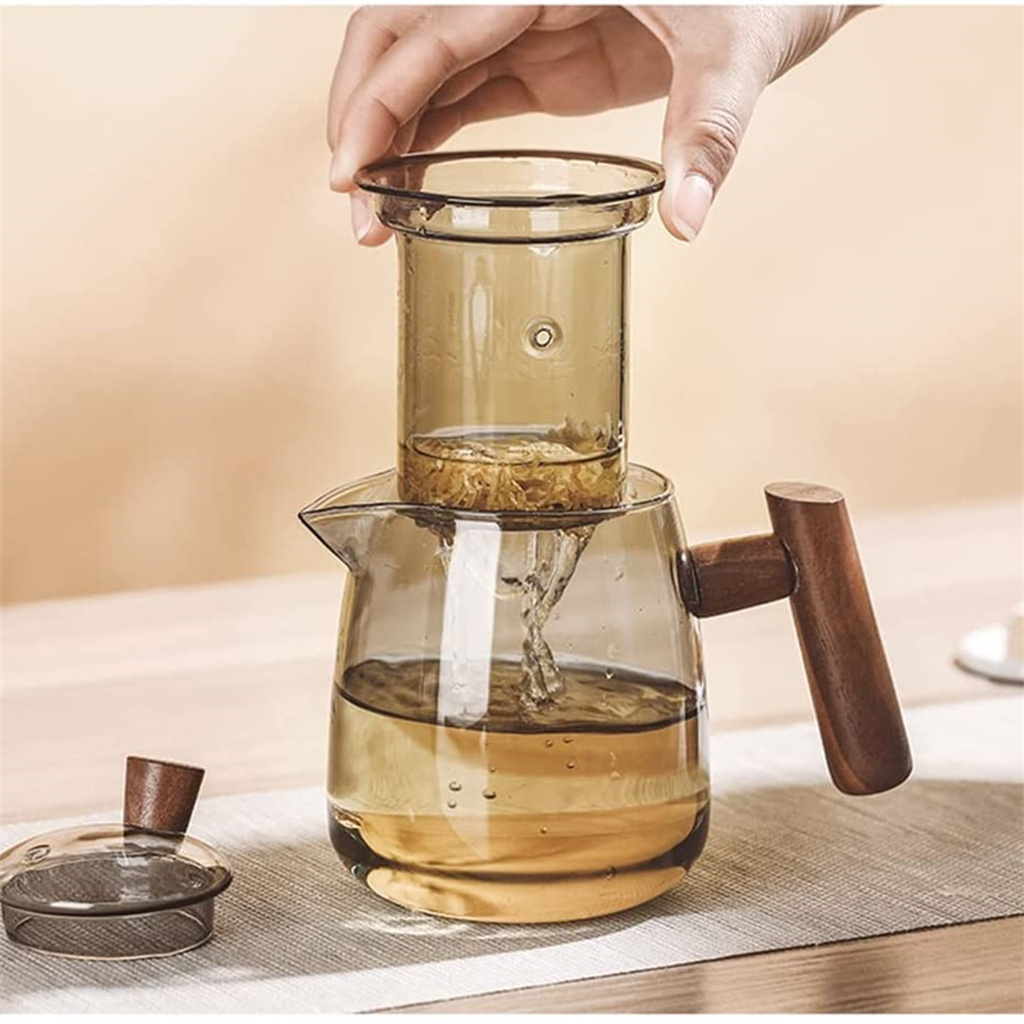 Glass teapot water filtering pot tea separating pot household tea set teapot electric ceramic stove