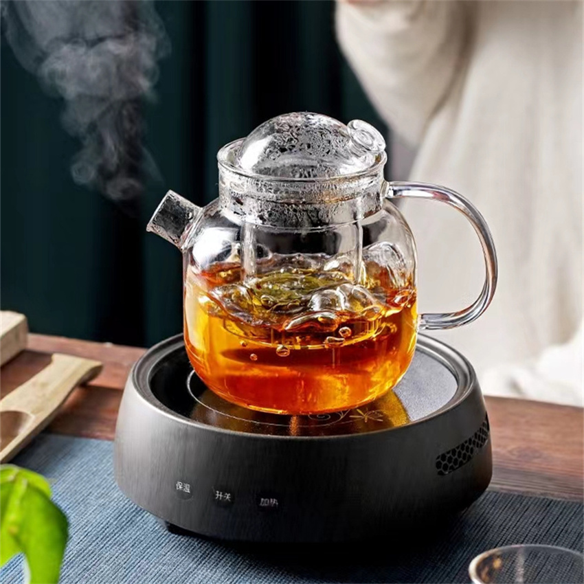 Household glass teapot  high temperature resistant kettle  electric ceramic stove  tea set