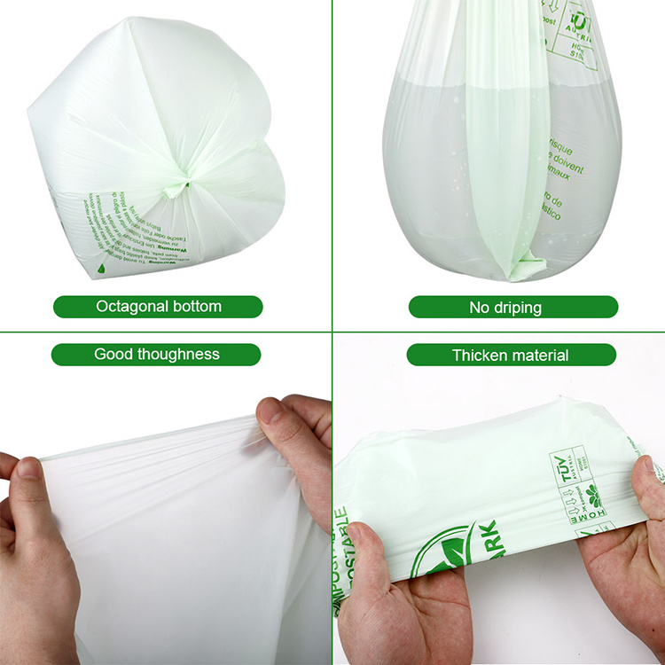 henglv degradable plastic garbage bag eco garbage customized odm degradable dustbin bags