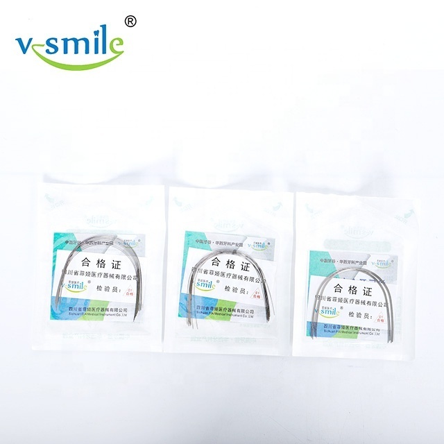 Orthodontic Archwires/arco ovoid ss arch wire super elastic dental wire