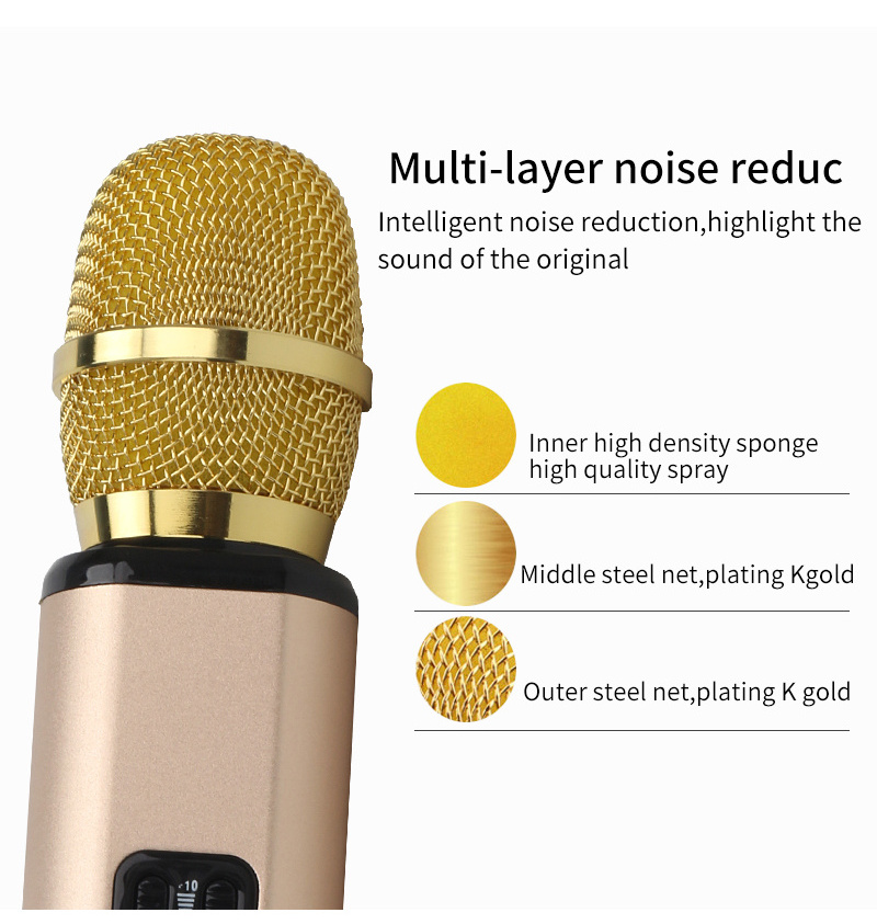 drop shipping K6 speaker Karaokes Player Recording Singing Microphone Treasure Sound Singing