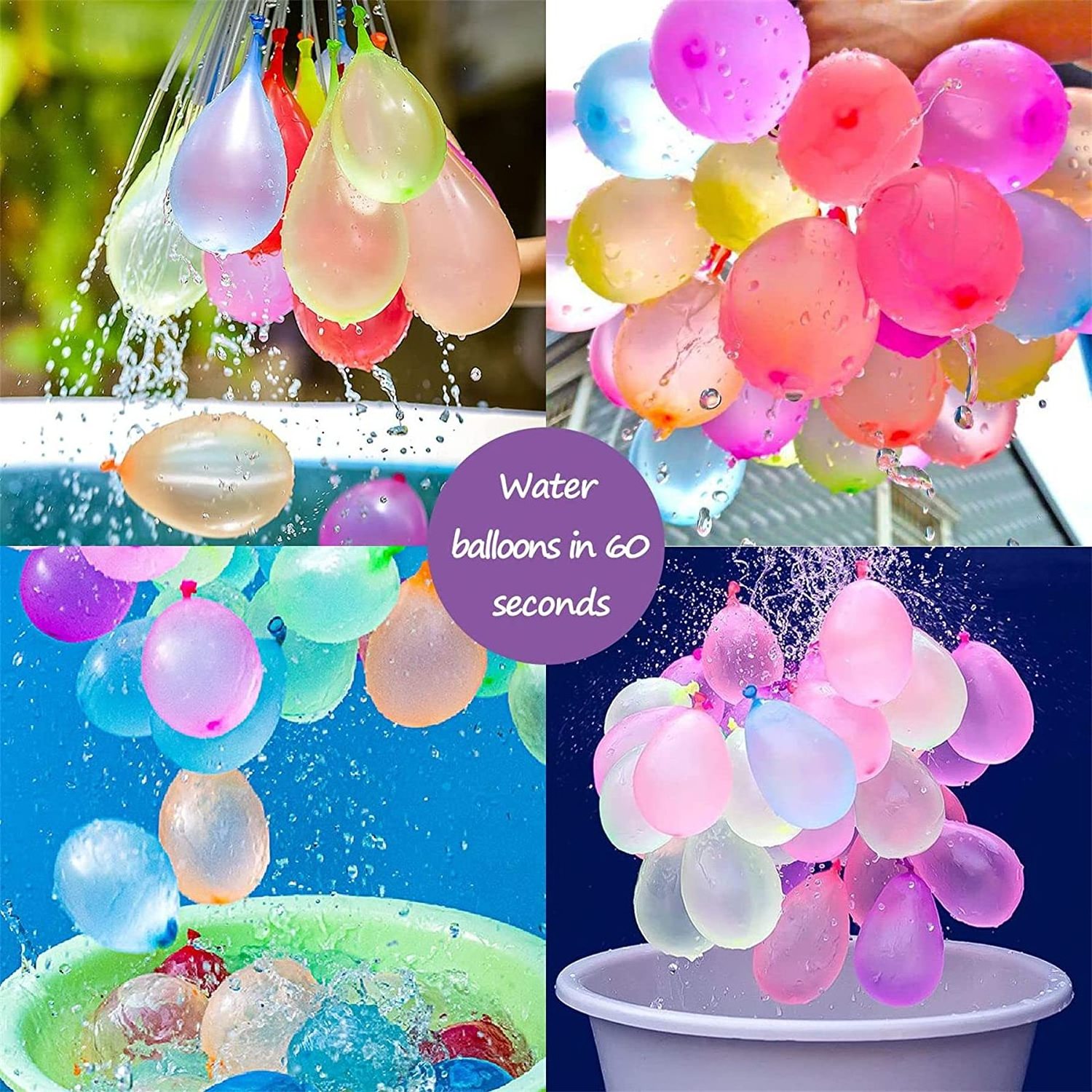 Bunch O Water Balloons Quick Fill Self Sealing Magic Biodegradable Easy Rapid Bomb Water Balloon 111 3 Inch Summer Toy