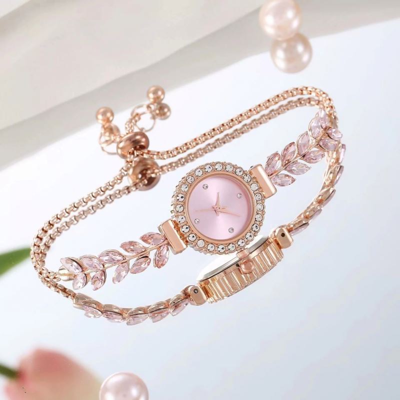 Fashion Quartz Wristwatches Gift Clothing Women Watch Best  Stainless Steel Bracelet Watches For Women Adjustable Chain St