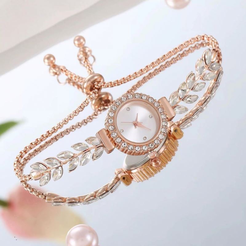 Fashion Quartz Wristwatches Gift Clothing Women Watch Best  Stainless Steel Bracelet Watches For Women Adjustable Chain St