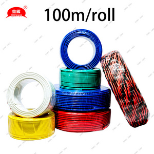 Hot 1.5mm 2.5mm 4mm 6mm 10mm 16mm 25mm single core copper pvc house bv bvr wiring electrical cable and wire building wire