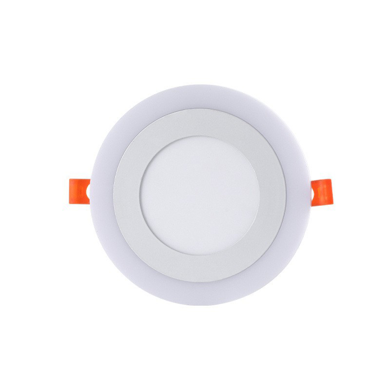 Double Color Ultra Slim Led Panel Light CCT Change Color Round Recessed 3 + 3W Ceiling Led Panel Light