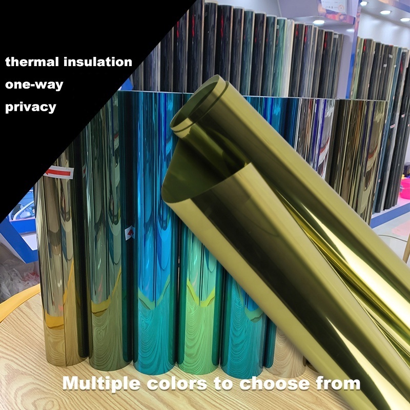 One Way Mirror Privacy Window Tint Film Customized Size Reflective Film For Building Window Film