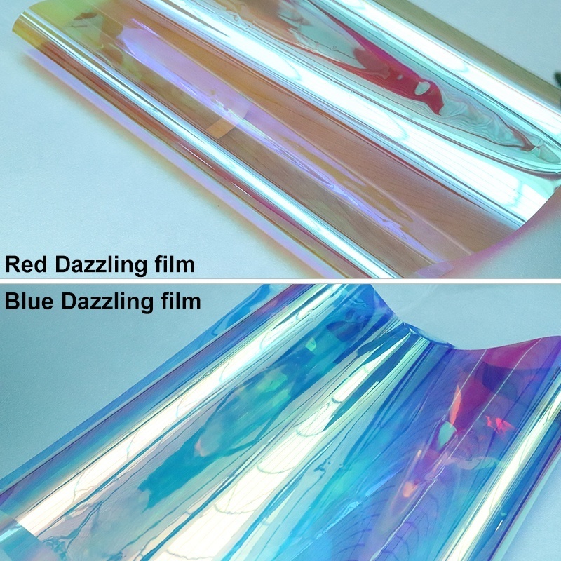 Rainbow Window Tinting Film Decorative Films For Glass Dichroic Film