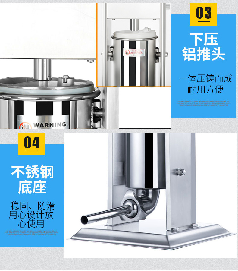 Sausage Making Machine with Precision: Meat Processing Sausage Stuffer