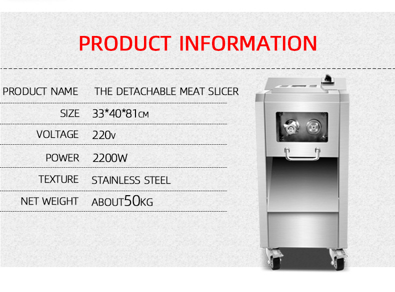 For Canteen Use Valuable Horizontal Meat Slicer  Thin Meat Slicer  Butchery Equipment Meat Slicer