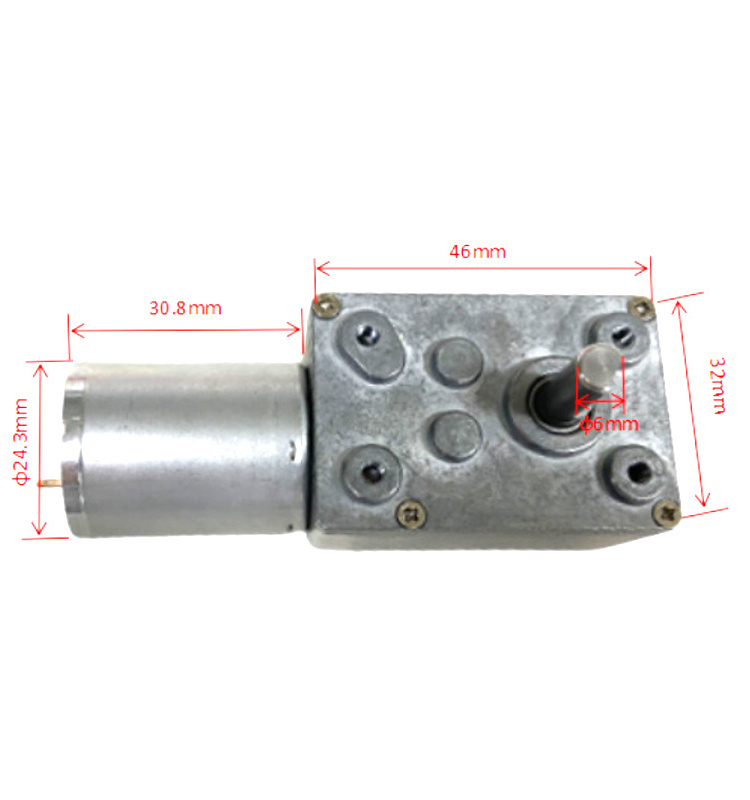 Hot sale 3246WG370 worm gear small 24v 12v dc motor with gear reduction for wheelchair