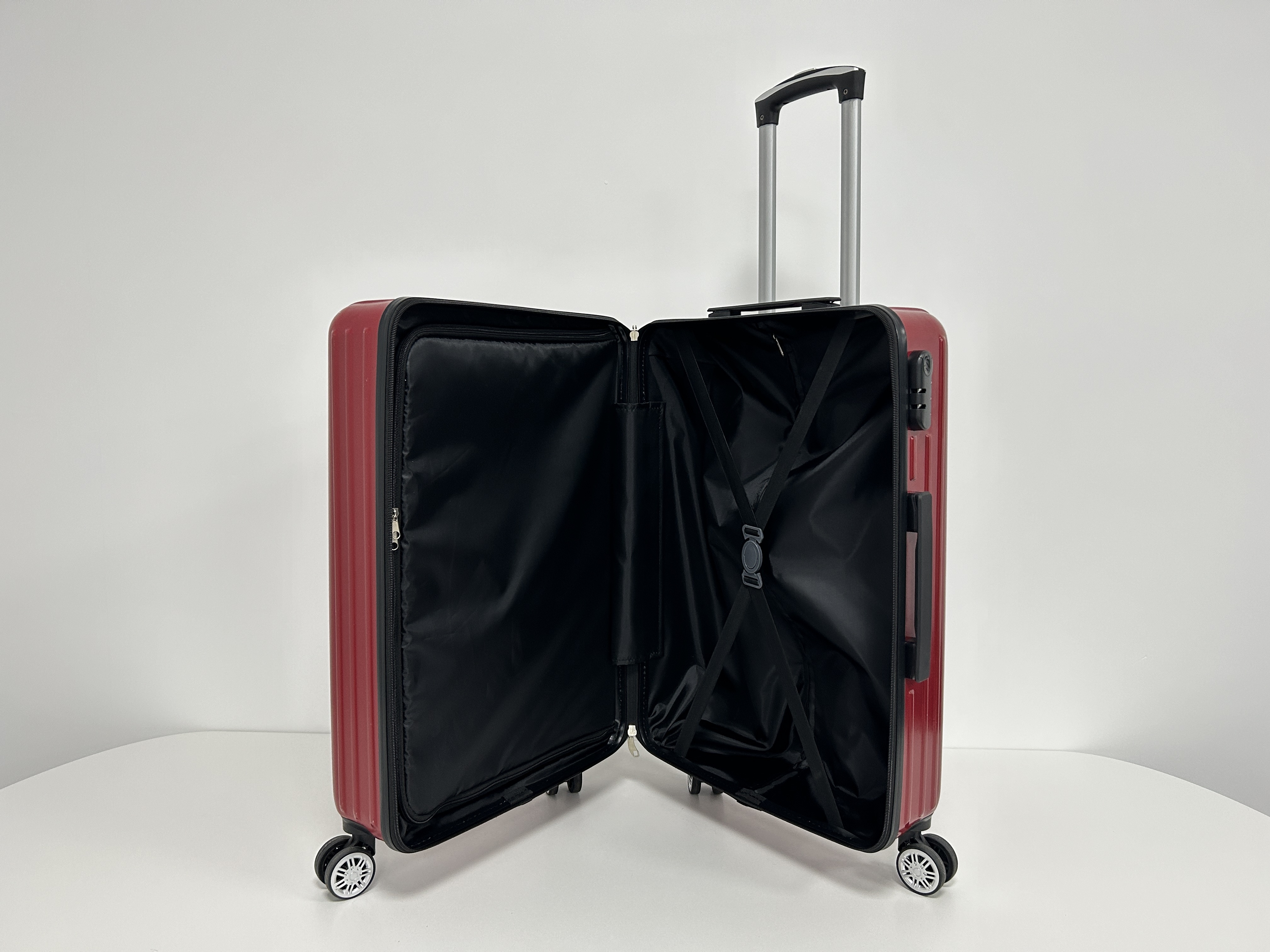 2024 Factory  Promotion diplomat suitcase frame luggage trolley bags ABS +PC Suitcase  XHA152