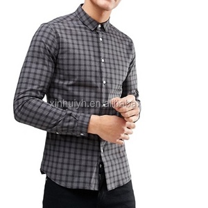 The wholesale Custom 100% Cotton Yarn Dyed Flannel Gentry Mens check Shirts