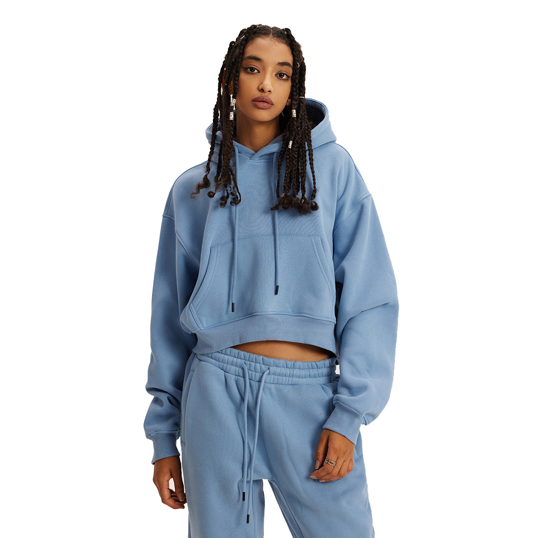 Thick cotton hoodie women's sale