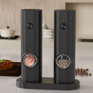 Electric Gravity Pepper Grinder Gravity Sensor Herb Grinders Automatic Battery Recharge Salt Mills W24-62