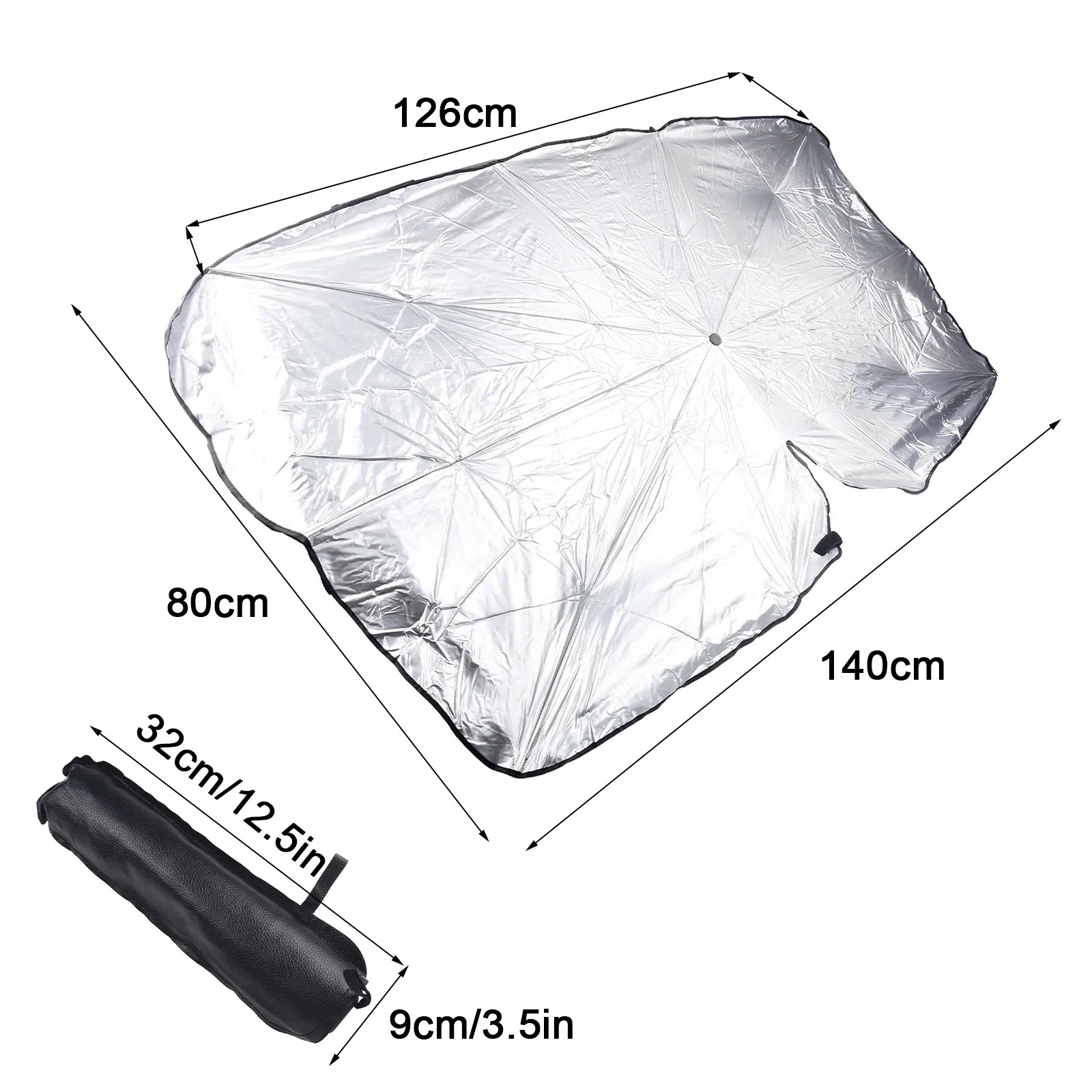 Sunshade Car Visor Umbrella For Car SUV Sedan Vans Trucks Heat Sun Protection UV Heat Reflective Visor Umbrella W24-28