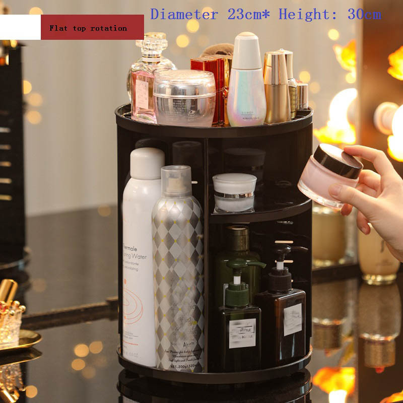 DD22-302 Cosmetic Storage Boxes Transparent Rotate Acrylic Desktop Dress Make Up Organizer Storage Rack Tray