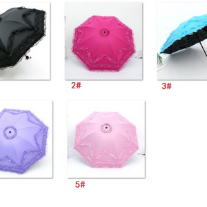 Girls Bridal Photo Props Paraguas Dance Decoration Umbrella Crafted Rainy Sun Wedding Lace Parasol W24-119