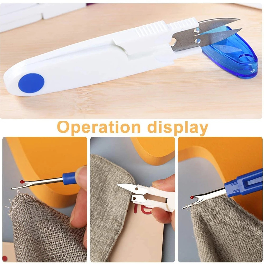 Sewing Seam Ripper Kit Colorful Sewing Stitch Thread Unpicker Seam Ripper&Thread Cutter Scissor for Sewing Thread Remove W24-293