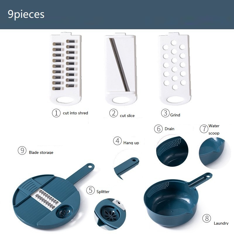 Kitchen Multifunctional Salad Utensils Vegetable Chopper Carrot Potato Manual Shredder Kitchen Cooking Vegetable Tools D23-52