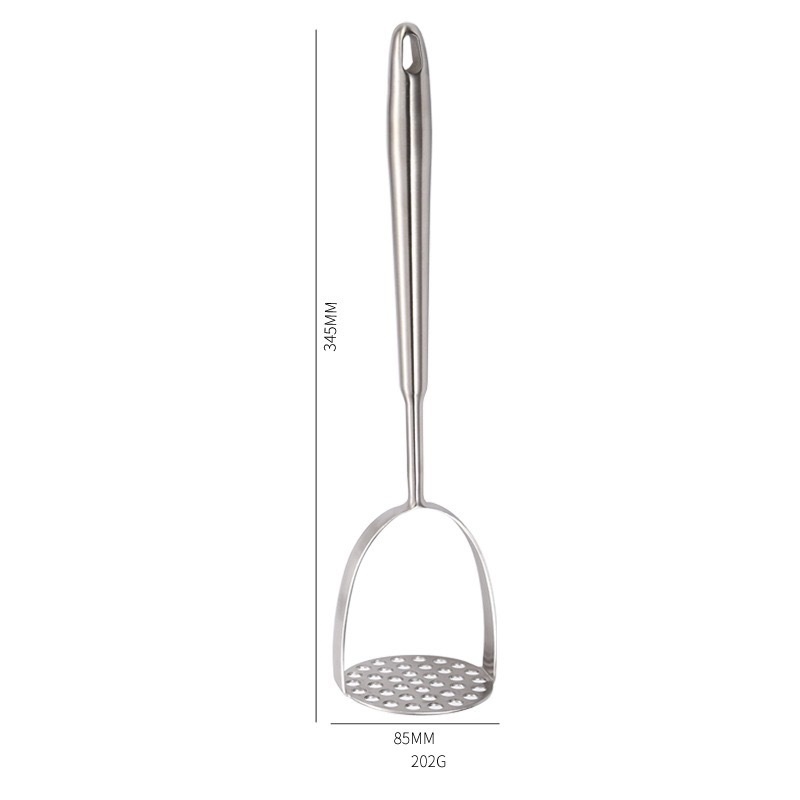 Stainless Steel Potato Masher Cooking Utensil One Piece Dishwasher Safe Heavy Duty Masher Kitchen Tool For Beans Avocado W23-240