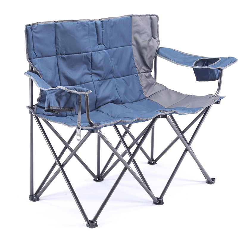 Lawn Picnic Chair Heavy Duty Padded Extra Wide Loveseat Camping Double Camping Chair