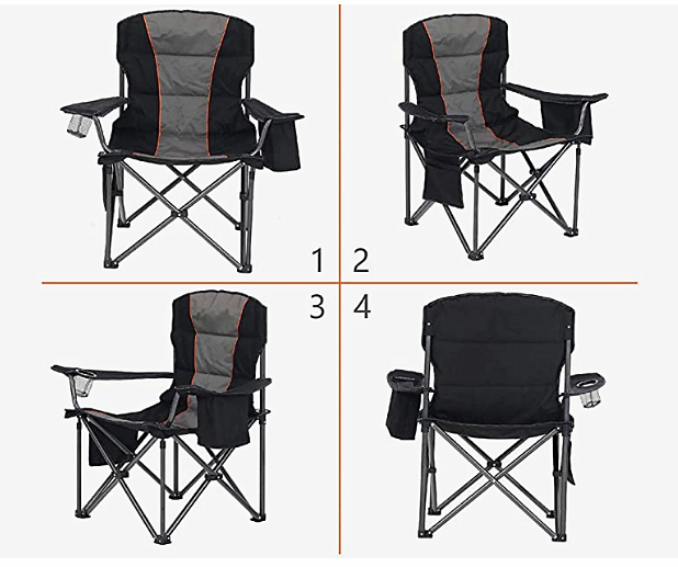 Hot Sale Heavy Duty Folding Camping Chairs with Cooler Bag