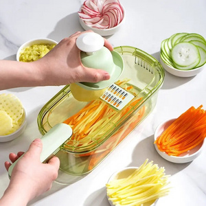 XJH Hot Selling Kitchen Tools Manual Mandoline Fruit Vegetable Cutter Onion Dicer Veggie Slicer Vegetable Chopper