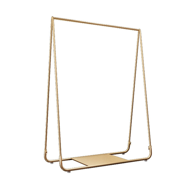 Metal Clothes Display Fashion Simple Stylish Nano Gold Garment Rack