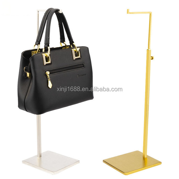 Bag Store Fixtures Countertop Hanger Holder Stainless Steel Metal Women Handbag Men Hanging Bag Display Stand for Boutique Store