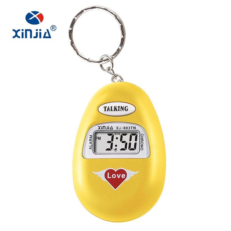 XINJIA Brand Talking Cheap Promotional Watch Clock For Blind People Talking Time With Different Languages Mini Size Hourly Chime RELOJ