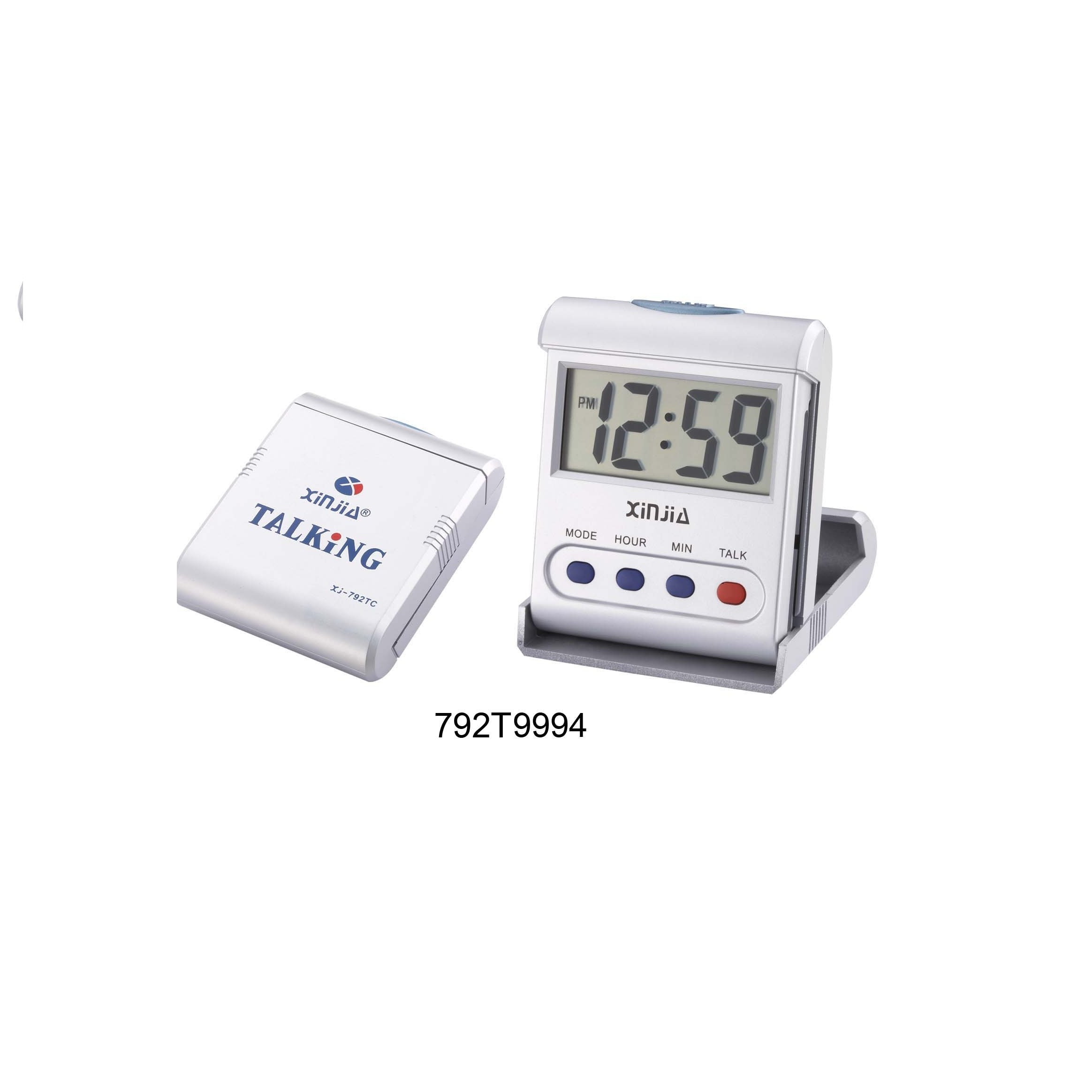 Brief Alarm Desk LED Clock Talking Time for Blind or Elderly Digital Clock