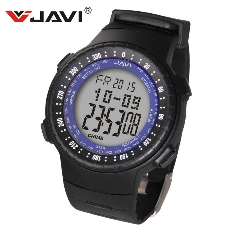 JAVI New Fashion Outdoor Sport Multifunctional Altimeter Watch For Climbing Air Pressure Temperature Weather Forecast