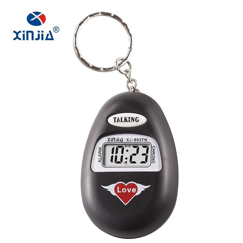 XINJIA Brand Talking Cheap Promotional Watch Clock For Blind People Talking Time With Different Languages Mini Size Hourly Chime RELOJ