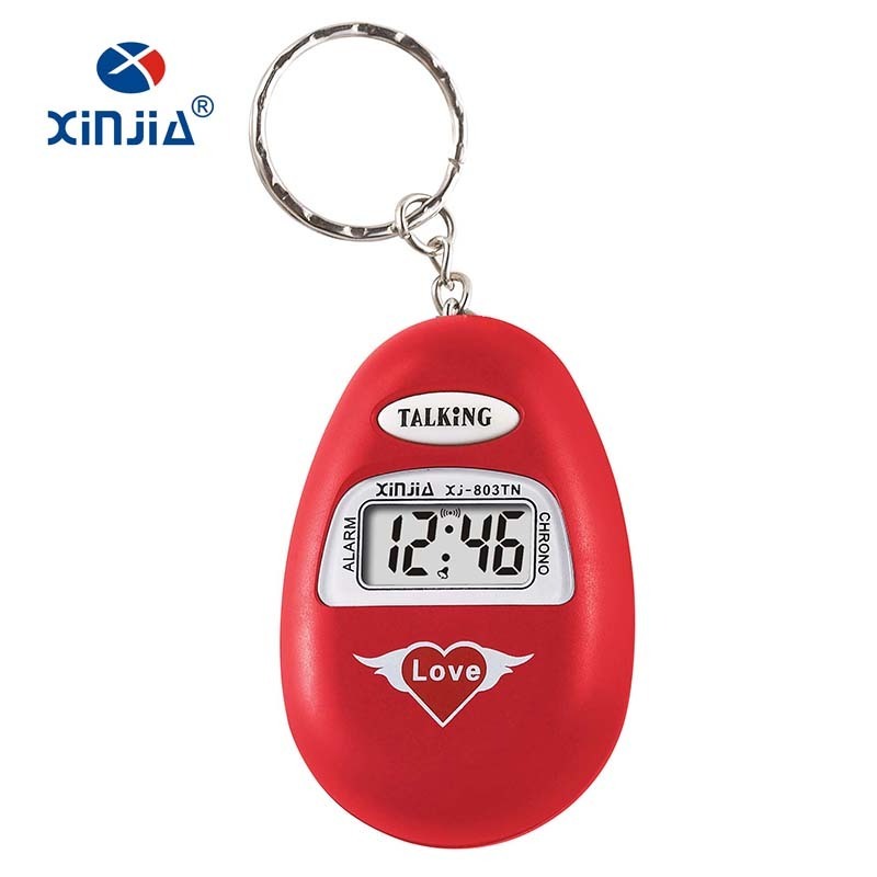 XINJIA Brand Talking Cheap Promotional Watch Clock For Blind People Talking Time With Different Languages Mini Size Hourly Chime RELOJ