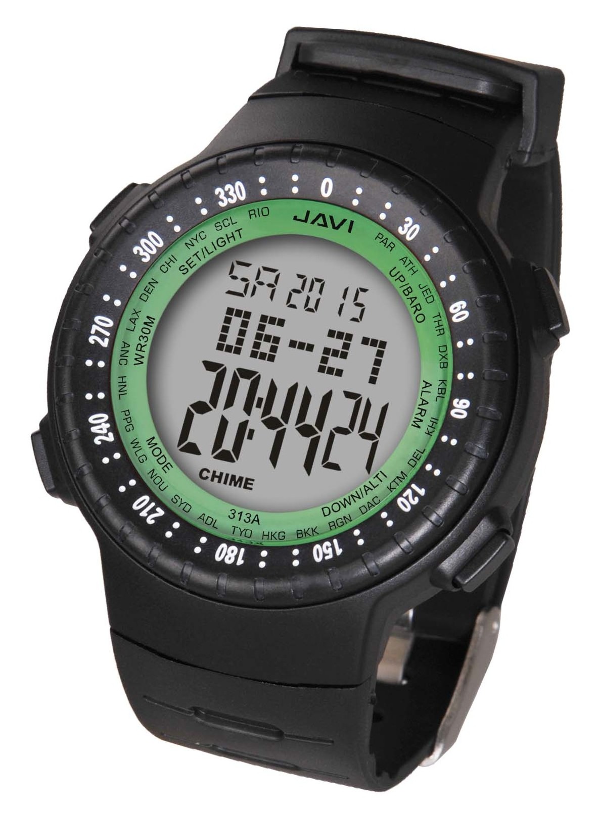 JAVI New Fashion Outdoor Sport Multifunctional Altimeter Watch For Climbing Air Pressure Temperature Weather Forecast