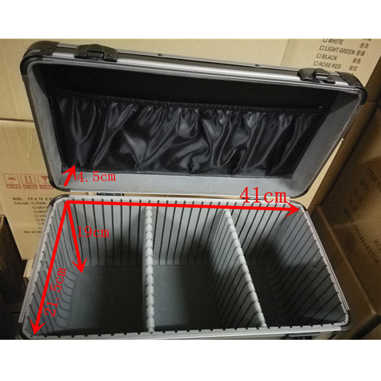 Aluminum Black Waterproof Hard Protective Glass Display Gun Pilot Case with Customized Foam