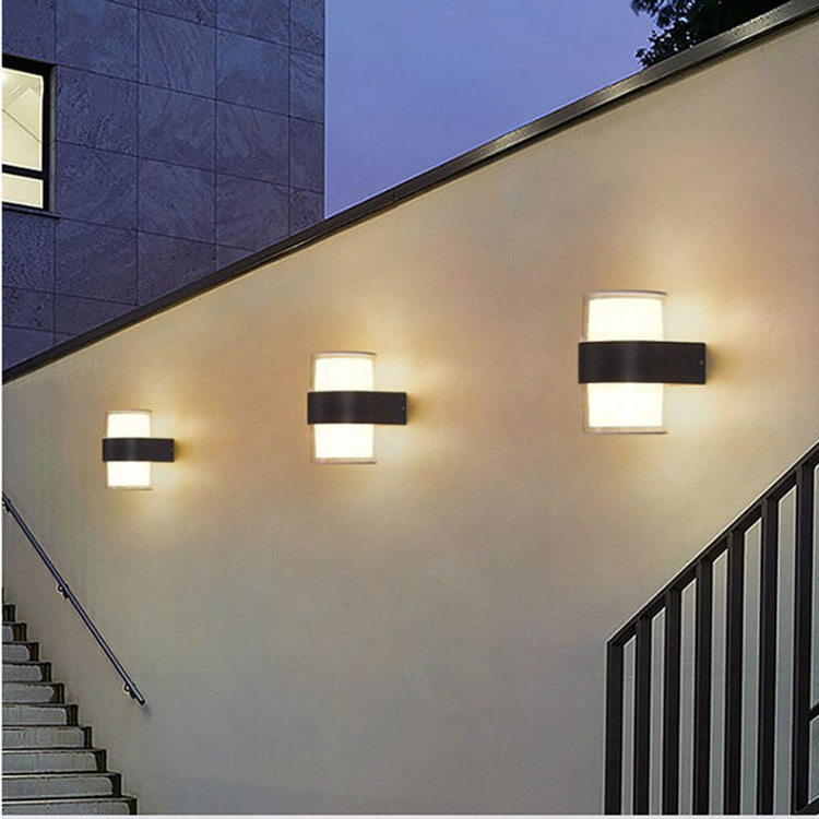 2022 85V-265V Waterproof Garden Lights Led Corner Outdoor Wall Sconce Lighting