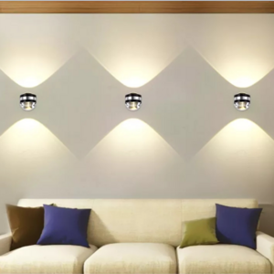 RGB Led Wall Light  Home Decorations For Bedroom Modern Crystal Wall Sconce Up And Down  Indoor Fixture Led Lights