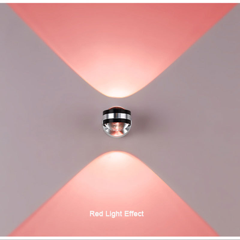 RGB Led Wall Light  Home Decorations For Bedroom Modern Crystal Wall Sconce Up And Down  Indoor Fixture Led Lights