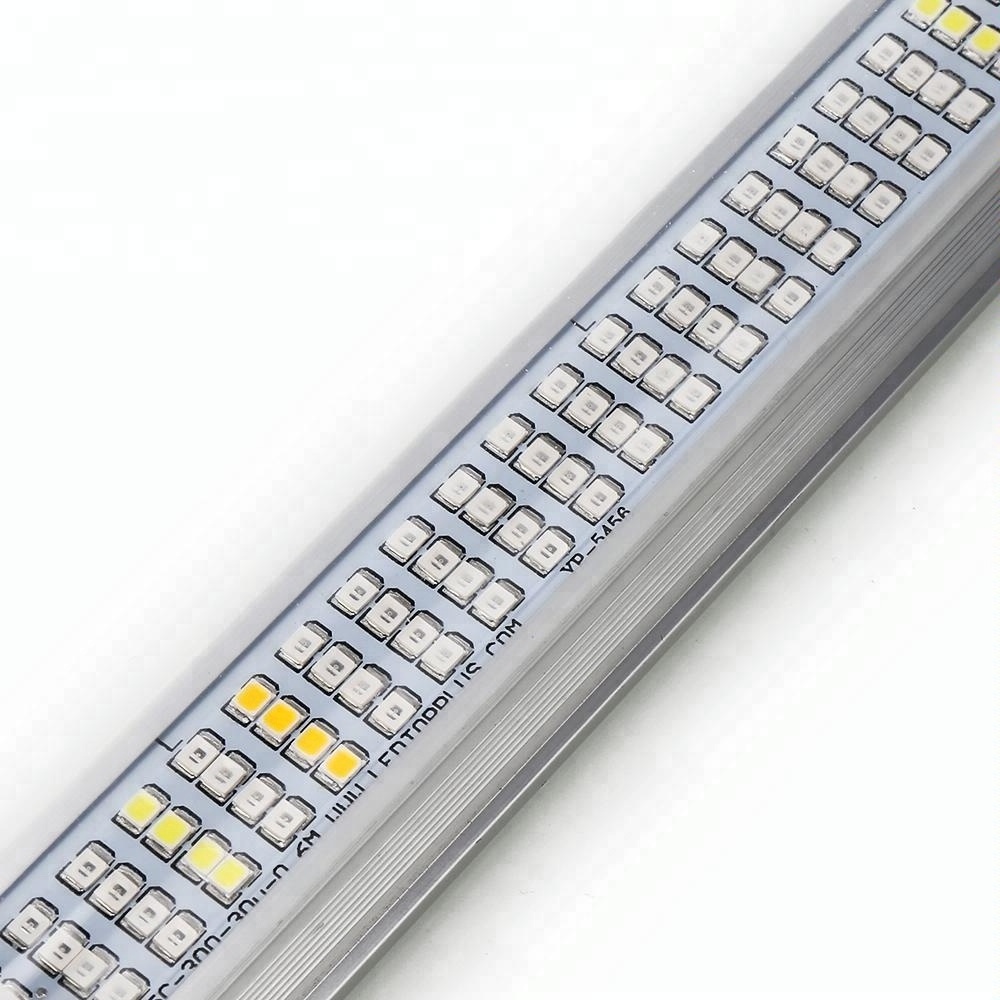 T8 High Output Plant Grow Light Strip120cm Full Spectrum Sunlight Replacement with Reflectors for Indoor Plant