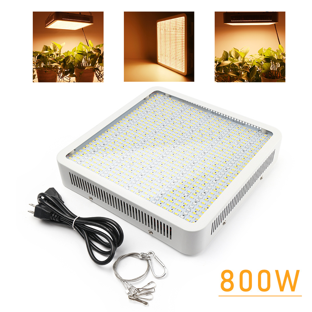 800W full spectrum warm led grow light square panel 800leds SMD5730 indoor cultivation greenhouse panel light