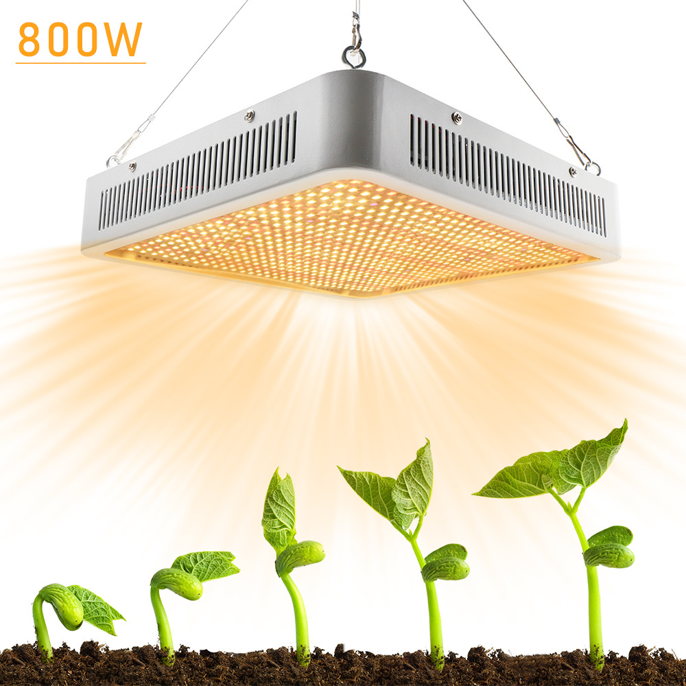 800W full spectrum warm led grow light square panel 800leds SMD5730 indoor cultivation greenhouse panel light