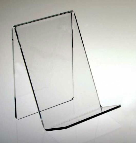 Acrylic Plastic Book Holder Stand Clear Acrylic Magazine Display Rack 6