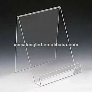 Acrylic Plastic Book Holder Stand Clear Acrylic Magazine Display Rack 6