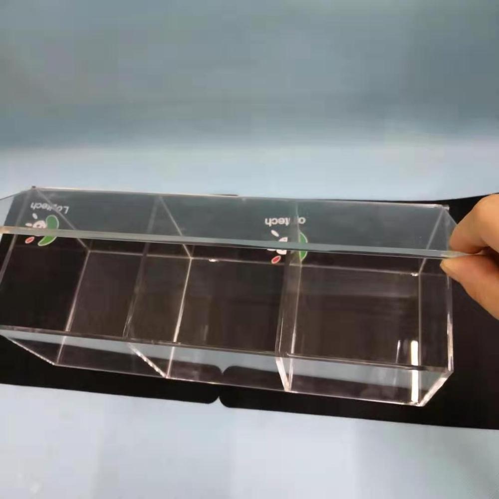 Clear Acrylic Compartment Storage Box Acrylic Display Storage Box with Dividers Acrylic Storage Box Wholesale