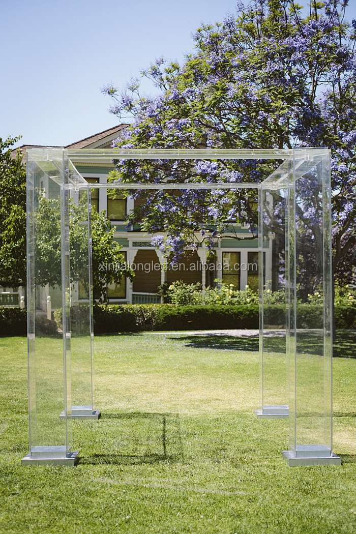 Transparent Acrylic Lucite Plexiglass Wedding Chuppah Clear Acrylic Gazebo